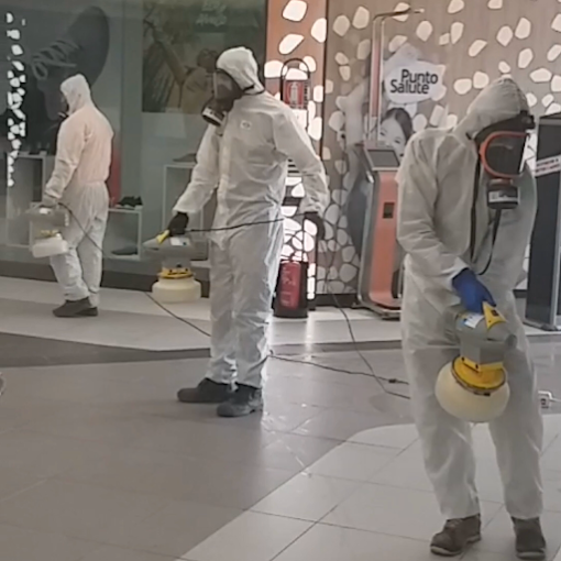 Sanificazione aree commerciali