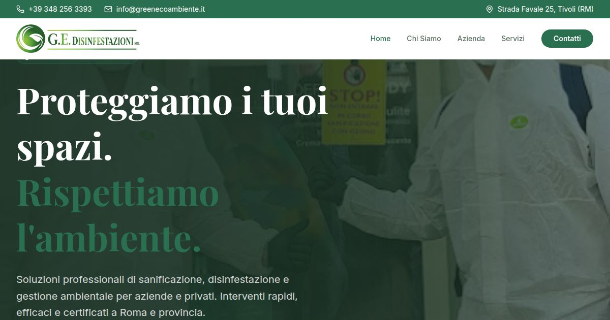 Logo Green Eco Srl Sanificazioni e Servizi Ambientali